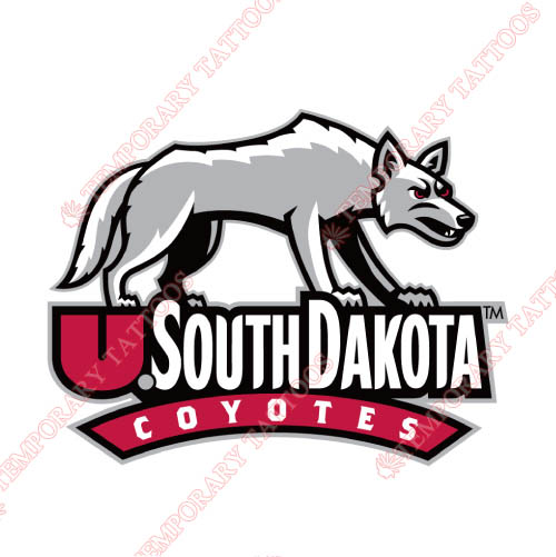 South Dakota Coyotes Customize Temporary Tattoos Stickers NO.6217
